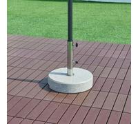 Pied de parasol 'Bomba' granit Ø38x8,5cm rond 25kg