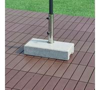 Pied de parasol 'Bomba' granit 45x22,5x9,5cm rectangulaire 25kg