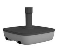 Pied de parasol carré en plastique à remplir 25 L gris foncé/béton - EDA Gris Foncé G