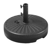 Happy Garden Pied de parasol droit BREST – Compatible mât 38–48 mm – Remplissage eau/sable – Noir