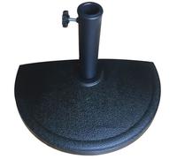 Pied de parasol mural - Mobilier de jardin - Anthracite - 50 x 25 x H33 cm - 9 kg - Montage facile