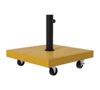 Pied de parasol - Outsunny - 45x45x36.5cm - Métal - jaune