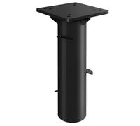 Pied de parasol - Outsunny - rectangulaire - enterré - pour terrasse piscine patio - en métal - 16,5 x 16,5 x 40 cm - gris foncé