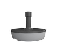 Pied De Parasol Rond 20l à Remplir Gris Béton - Eda