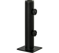 Outsunny Pied de Parasol, Tube de Parasol, Support de Parasol réglable en métal pour mât de Ø 34, 38 et 48 mm, Base de Parasol pour Balcon, terrasse, Jardin, Noir
