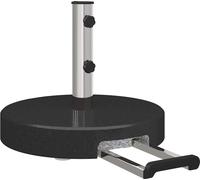 vidaXL Pied de parasol Ø 45 x 37,5 cm, noir, aspect granit