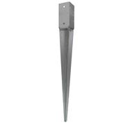 Pied de poteau carré SIMPSON de jardin à enfoncer - 90 x 90 x 750 - PPJET90/750
