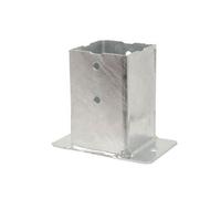 Pied de poteau SIMPSON pour muret et bord de dalle - 90 x 90 Galva - PPJBM90