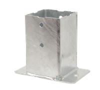 Pied de poteau SIMPSON pour muret et bord de dalle - 90 x 90 Galva - PPJBM90