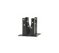 Pied de poteau special angle - 90 x 90 - coloris noir