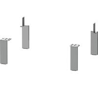 Pied de socle Duravit L-Cube, 4 pièces, 70x65mm, aluminium mat, UV999200000