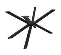 Pied de table à manger Spider - ML-Design - Noir - 120 x 78 x 72 cm - pour Intérieur et Extérieur