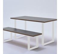 Pied de table/banc rectangulaire H40 x L39 cm blanc mat - MOTTEZ - M540VBC