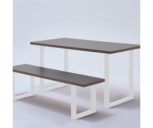 Pied de table/banc rectangulaire H40 x L39 cm blanc mat - MOTTEZ - M540VBC