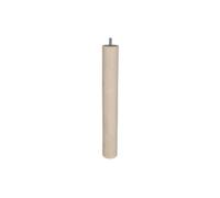 Pied De Table Basse Cylindrique Fixe Hêtre Brut Blanc/Beige, 36 Cm