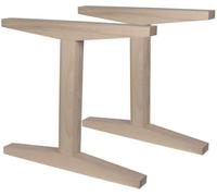Pied de table bois hêtre en I 72 cm - Par set