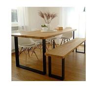 Pied de Table en Acier Noir - AHH - DIY Table à manger, Bureau, Table basse, Banc - Design Industriel