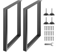Pied de table - VEVOR - T6164-28 - Réglable 71 1 cm - Charge 454 kg - Acier noir