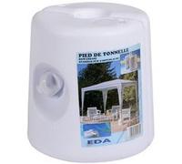 Pied de tonnelle - plastique - à remplir - blanc
