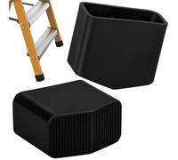 Pied Escabeau Embout Escabeau Embout Caoutchouc(2Pcs, 20x40mm) | Pieds pour Echelle pour Échelles à Chevrons Échelles Télescopiques Résistant à l'usure Fissures et Hautes Températures