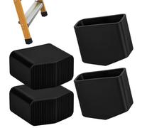 Pied Escabeau Embout Escabeau Embout Caoutchouc(4Pcs, 20x40mm) | Pieds pour Echelle pour Échelles à Chevrons Échelles Télescopiques Résistant à l'usure Fissures et Hautes Températures