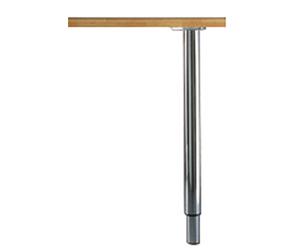 Pied extensible diamètre 60 mm réglage 71 - 110 cm chromé 20.3.1