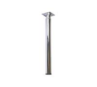 Pied Meuble - CIME - Cylindrique - Réglable - Métal Chromé - Gris 30mm