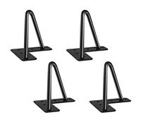 Pied Meuble Scandinave 4pcs Pieds Epingle DIY Pieds pour Table Pied de Chaise avec 20 Vis + 4 Protège Pieds