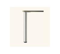 Pied plan de travail réglable Rond Chromé H 87 x l 6 cm