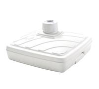 Pied de parasol, plastique, carré, (L)565 mm, blanc