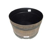 Pied pour récupérateur d'eau en forme de barrique - NATURE - 50 litres - PE rotomoulé brun