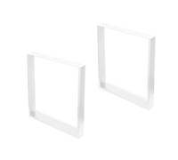 Pied rectangulaire pour table - 720x800 mm - jeu de 2 - blanc - Square EMUCA