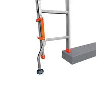 Pied Réglable pour Échelle - Support Stable et Sécurisé | Hauteur Ajustable jusqu'à 27 cm pour Sols Irréguliers - Béquille de rallonge pour échelle avec pied amovible