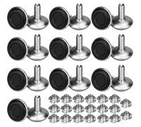 Pied réglable pour meuble - AIMOONSA - M8 x20 x30 mm - Pack 20 - Fer+plastique - Hauteur 11-30 mm