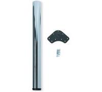 Pied réglable pour table EMUCA D. 60 x 870 mm en acier chromé - 3048011 Chromé G