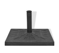 Pied Socle Base Carrée De Parasol Résine Noir 19 Kg Helloshop26 2202091 Multicolore
