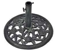 Pied Socle Base De Parasol En Fonte 35/38/48 Mm 12 Kg 48 Cm Noir Helloshop26 2202094 Multicolore