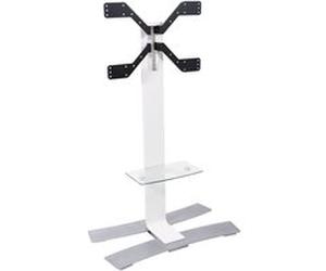 Pied TV Erard WILL 1400XL Blanc avec tablette Blanc G