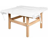 Pieds d’établi - SCHOOL FIX - hêtre massif 900 mm section 80 x 80 mm – perçage 19 mm