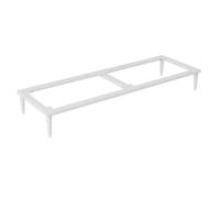 Pieds d'armoire Meuble Métal 15cm Hauteur, Pieds Support Remplacement Robustes For Table Commode, Base Canapé avec Trous Pré-percés for Meuble TV de Table D'appoint Canapé(White,120x40x15cm)