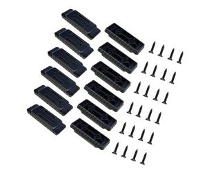 Pieds de en plastique pour systèmes d ' outils électriques, clous inclus, accessoires d ' outils de Construction ABS, adaptateur de 12 pièces