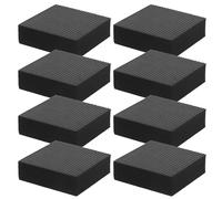 Pieds de Jardinière pour Pots D’extérieur 8 Pièces en Caoutchouc Noir | Rehausseurs pour Planter et Flowerpot, Améliore L’adhérence, Favorise le Drainage, Usage Extérieur