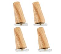 Pieds de meuble en bois massif, 4 pièces, Table canapé, TV Pour Mobilier | Support stabilise les pieds Table à thé armoire Oblique/droite(Oblique feet 8cm)