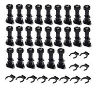 Pieds de meuble réglables - Noir - 24 pièces - 120mm-150mm - Plastique durable - Base stable