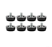 Pieds de meubles avec base silencieuse en feutre (M8 x 25 x 10 mm) | Support de charges, option de filetage M8, noyau robuste, idéal pour les armoires de cuisine et les établis