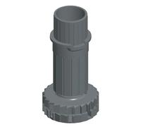 Pieds de meubles en ABS noir diamètre 28 mm x4 - Smile 450 - hauteur 120 mm CAMAR
