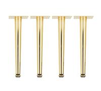 Pieds de meubles en acier laminés à froid | Tailles multiples multicolores 4 PCs for le support d'armoires de canapé de table(Gold,15cm(5.9in))