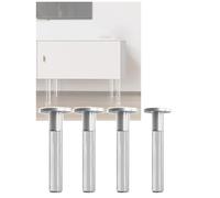 Pieds de Meubles en Acrylique Transparent avec Base, Design Transparent for canapé, Table Basse, Meuble TV Flottant, Armoire de Salle de Bain(Clear,4.72~5.31in)