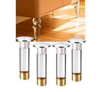 Pieds de meubles flottants en acrylique - Pieds de support transparents pour armoires de cuisine, salle de bain et meubles TV pour décoration d'intérieur moderne