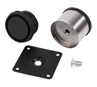 Pieds de meubles - Inox - Réglables - Lot de 4 - Diamètre 50 mm - Support 300 kg